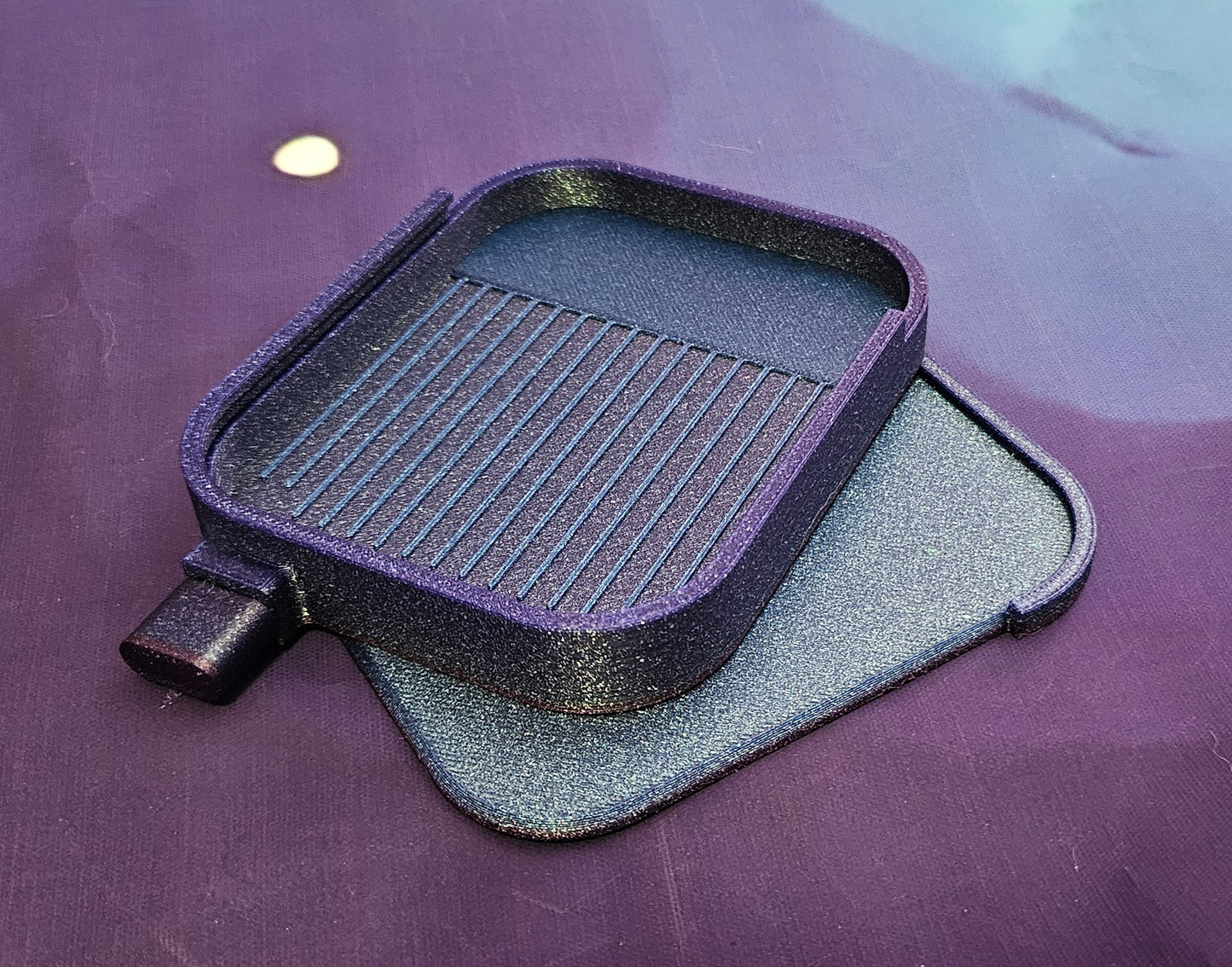 Pebble Washi Diamond Art Tray, 3D Printed Rhinestone Painting Organizer with Lid and Stopper