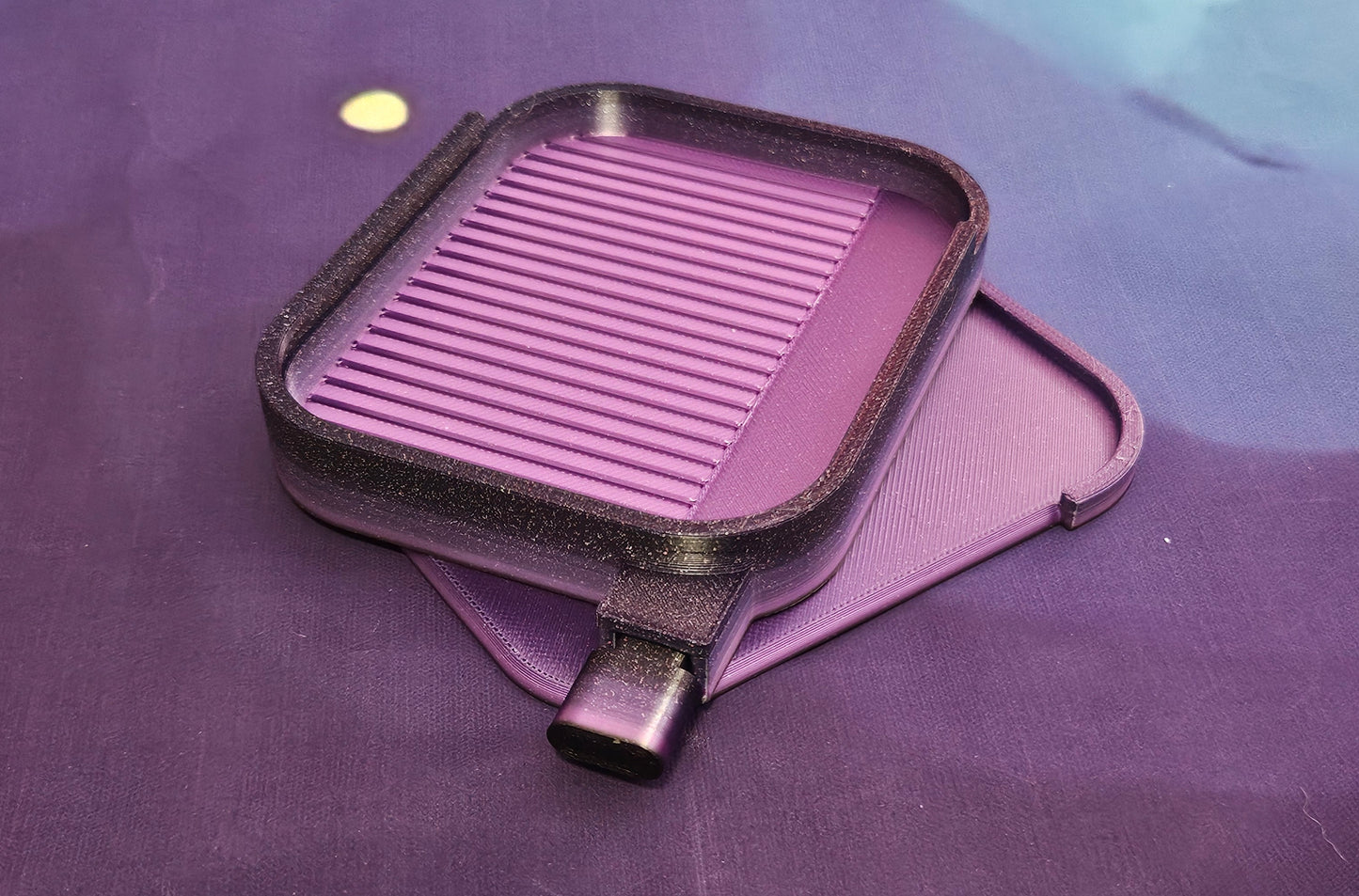 Landscape Diamond Art Tray with WASHI Feature, 3D Printed Diamond Painting Accessory, Sliding Lid and Stopper, Diamond Dot Tool, Rhinestone Tray