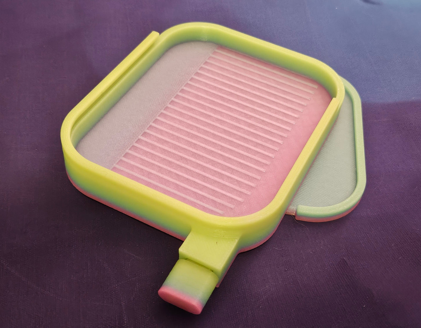 Landscape Diamond Art Tray with WASHI Feature, 3D Printed Diamond Painting Accessory, Sliding Lid and Stopper, Diamond Dot Tool, Rhinestone Tray