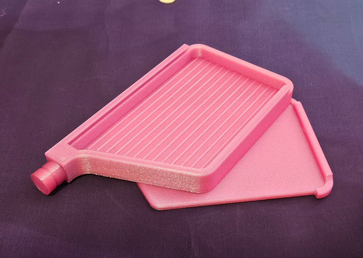 3D Printed Diamond Art Tray, Stylish Must-Have for Diamond Painting, Sliding Lid and Spout Stopper, Great Diamond Painting Accessory Cosmic Crafts