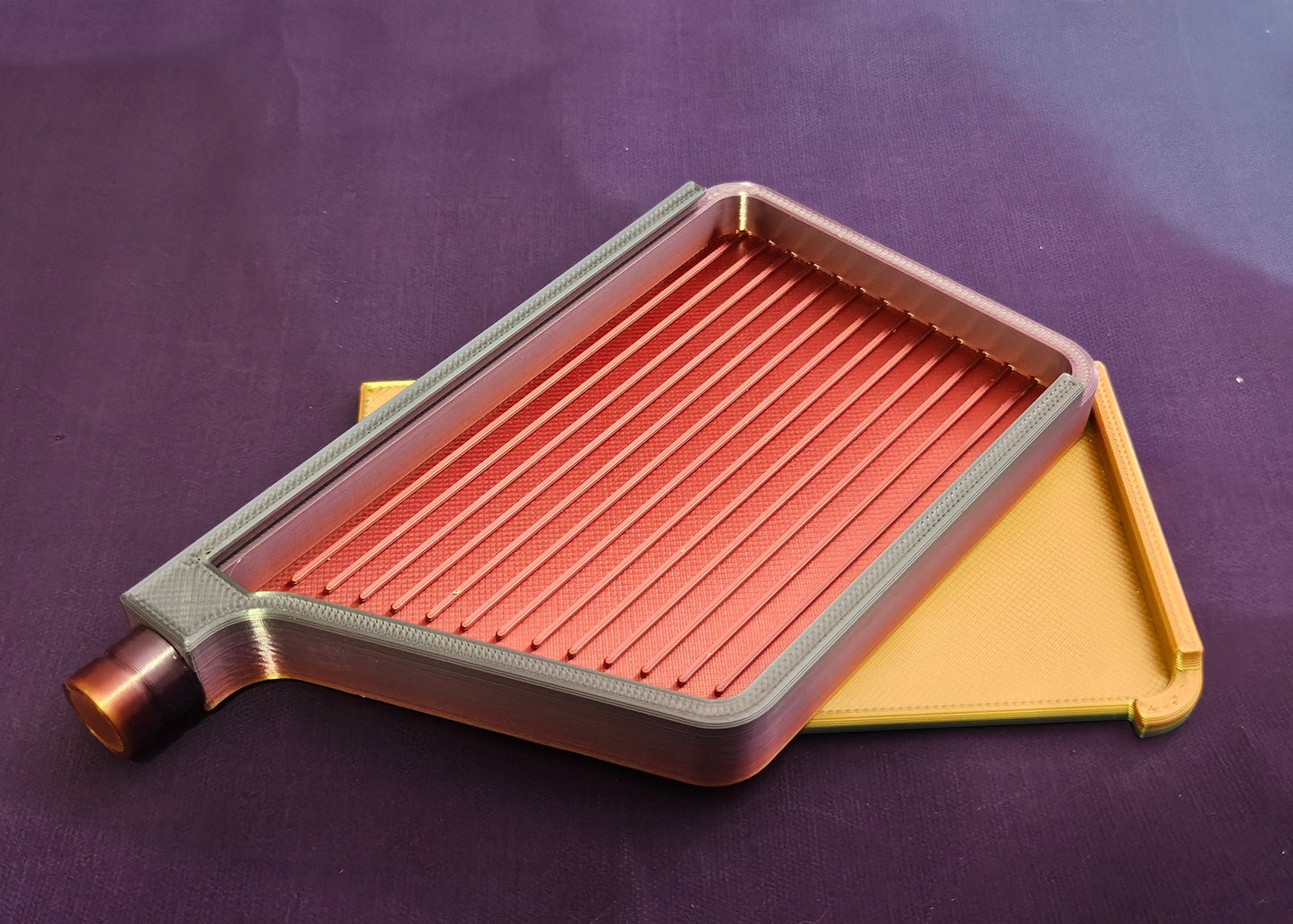 3D Printed Diamond Art Tray, Stylish Must-Have for Diamond Painting, Sliding Lid and Spout Stopper, Great Diamond Painting Accessory Cosmic Crafts