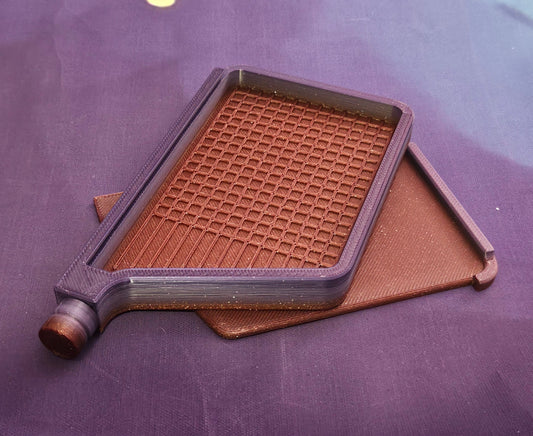 3D Printed Single Placer Diamond Art Tray, Stylish Diamond Painting Tool, Sliding Lid and Spout Stopper Cosmic Crafts