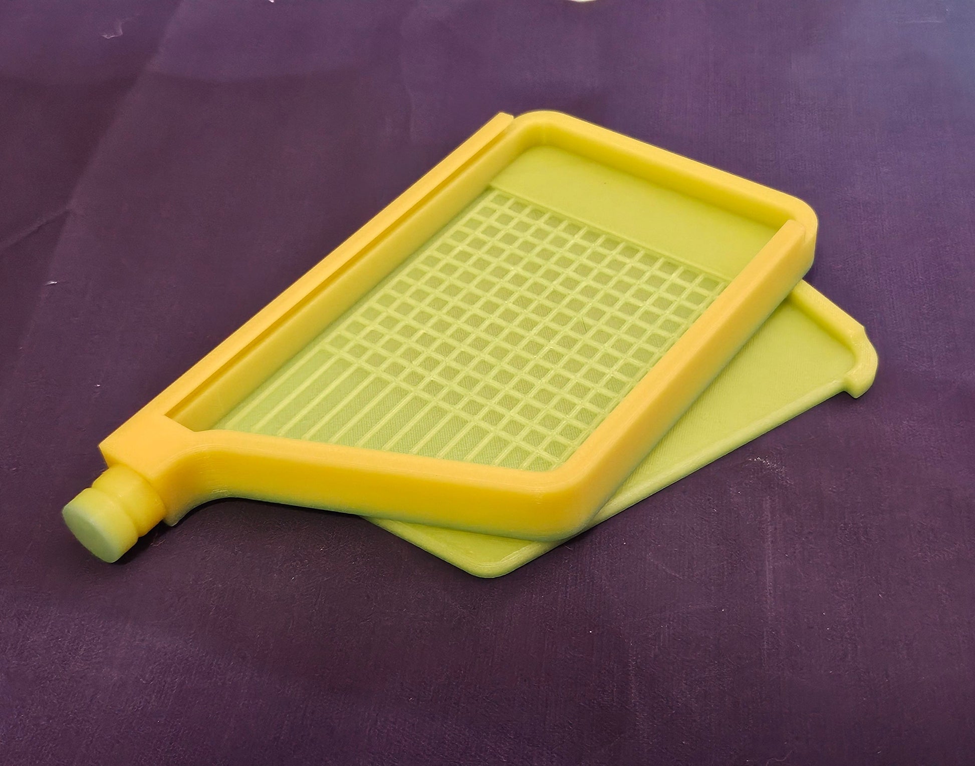 3D Printed Single Placer Diamond Art Tray, Stylish Diamond Painting Tool, Sliding Lid and Spout Stopper Cosmic Crafts