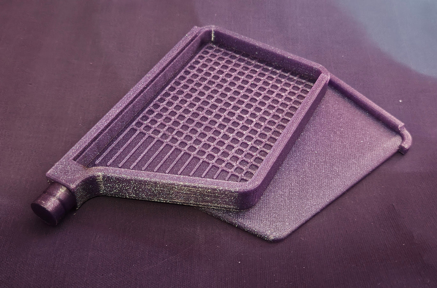 3D Printed Single Placer Diamond Art Tray, Stylish Diamond Painting Tool, Sliding Lid and Spout Stopper Cosmic Crafts