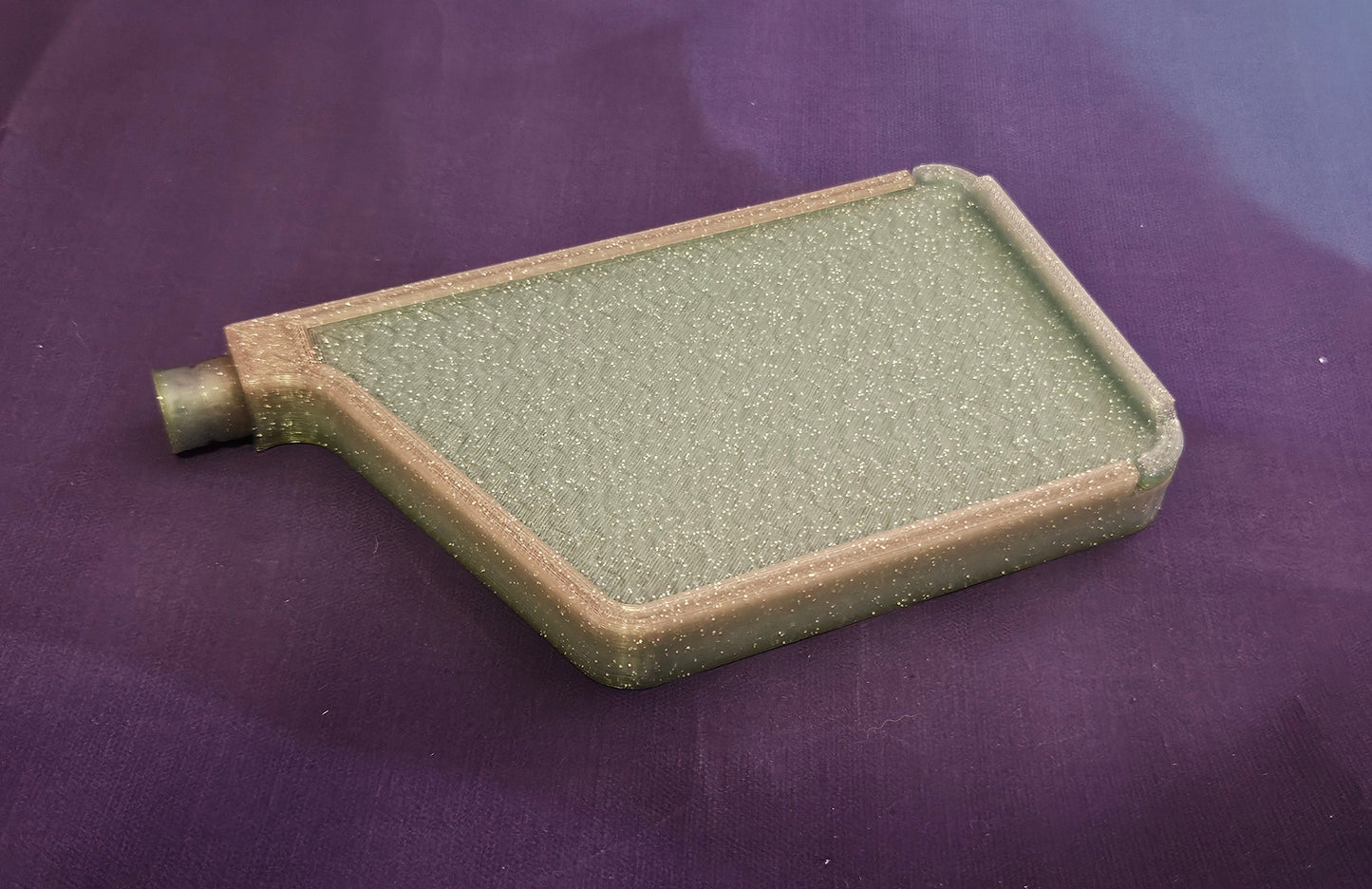 3D Printed Single Placer Diamond Art Tray, Stylish Diamond Painting Tool, Sliding Lid and Spout Stopper Cosmic Crafts