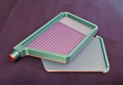 Diamond Art Tray with Washi Feature, 3D Printed Rhinestone Painting Tool, Sliding Lid and Stopper, Diamond Dot Tool Cosmic Crafts