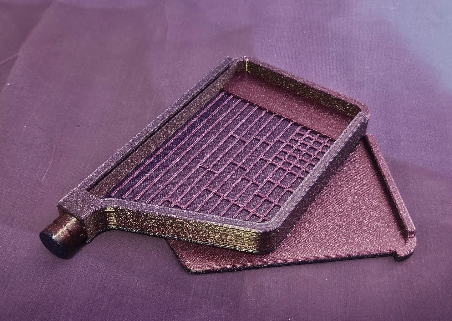 Stylish Multiplacer Diamond Art Tray with Washi Shelf, Numbered Sections + Normal Lines, 3D Printed 110x60mm Drill Organizer Cosmic Crafts