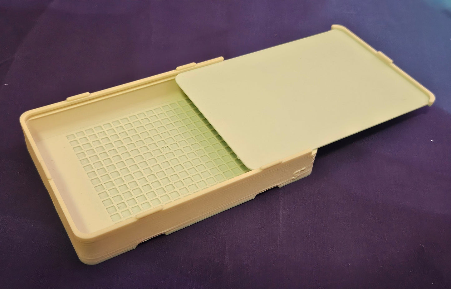 Medium Single Placer Diamond Painting Tray, 3D Printed Spout-less Drill Tray with Lid, Rhinestone Craft Organizer, STAR Series Cosmic Crafts
