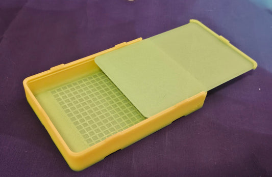 Medium Single Placer Diamond Painting Tray, 3D Printed Spout-less Drill Tray with Lid, Rhinestone Craft Organizer, STAR Series Cosmic Crafts