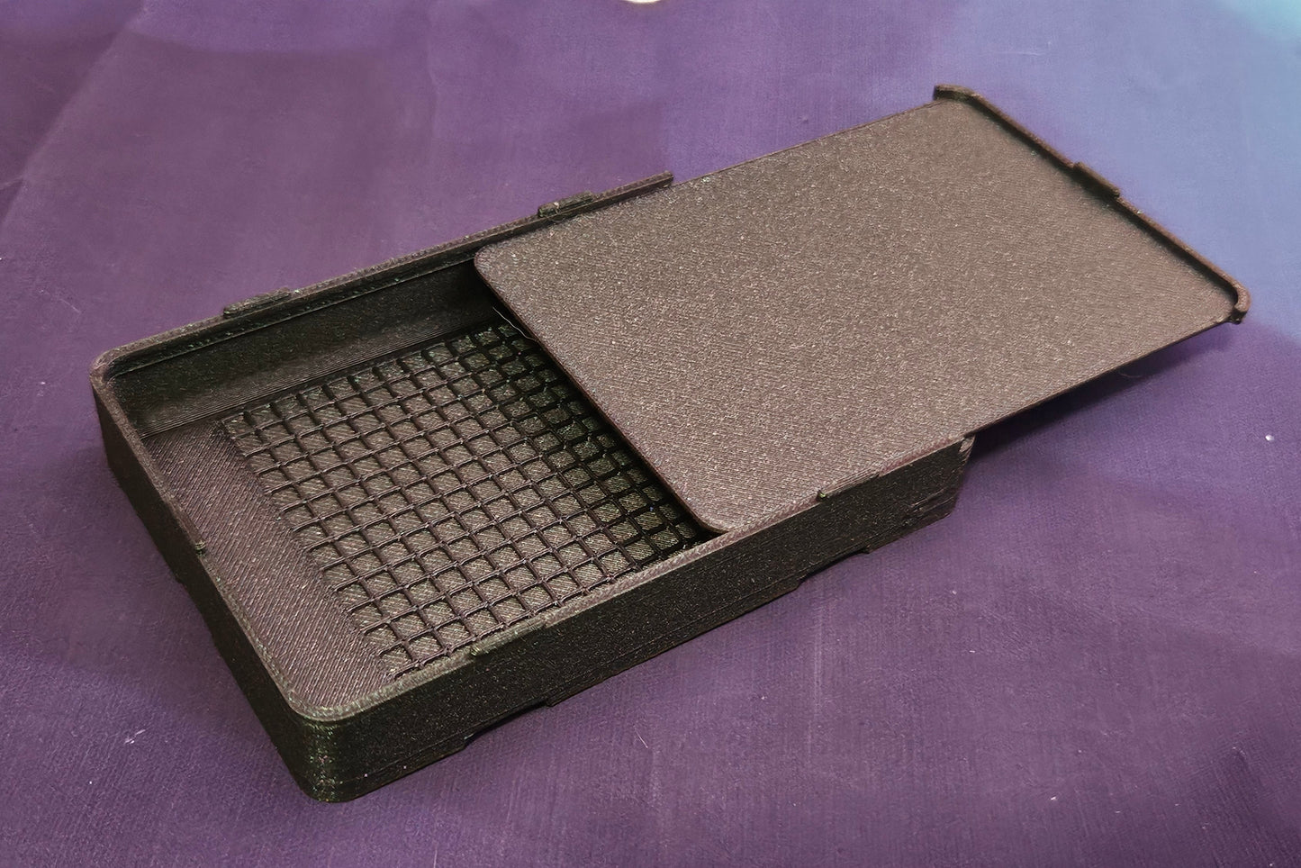 Medium Single Placer Diamond Painting Tray, 3D Printed Spout-less Drill Tray with Lid, Rhinestone Craft Organizer, STAR Series Cosmic Crafts