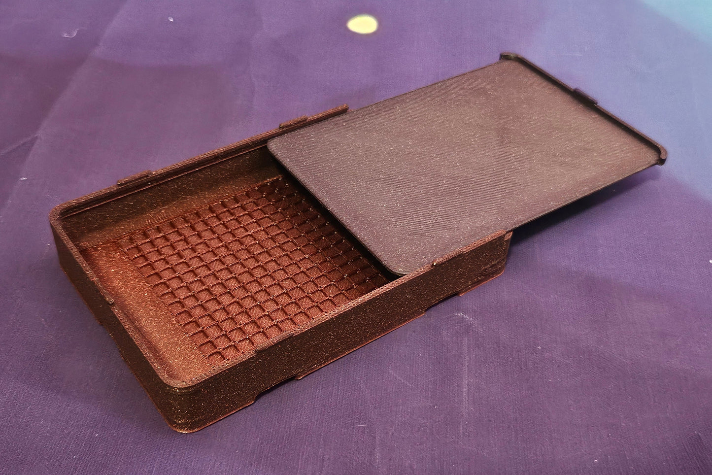 Medium Single Placer Diamond Painting Tray, 3D Printed Spout-less Drill Tray with Lid, Rhinestone Craft Organizer, STAR Series Cosmic Crafts