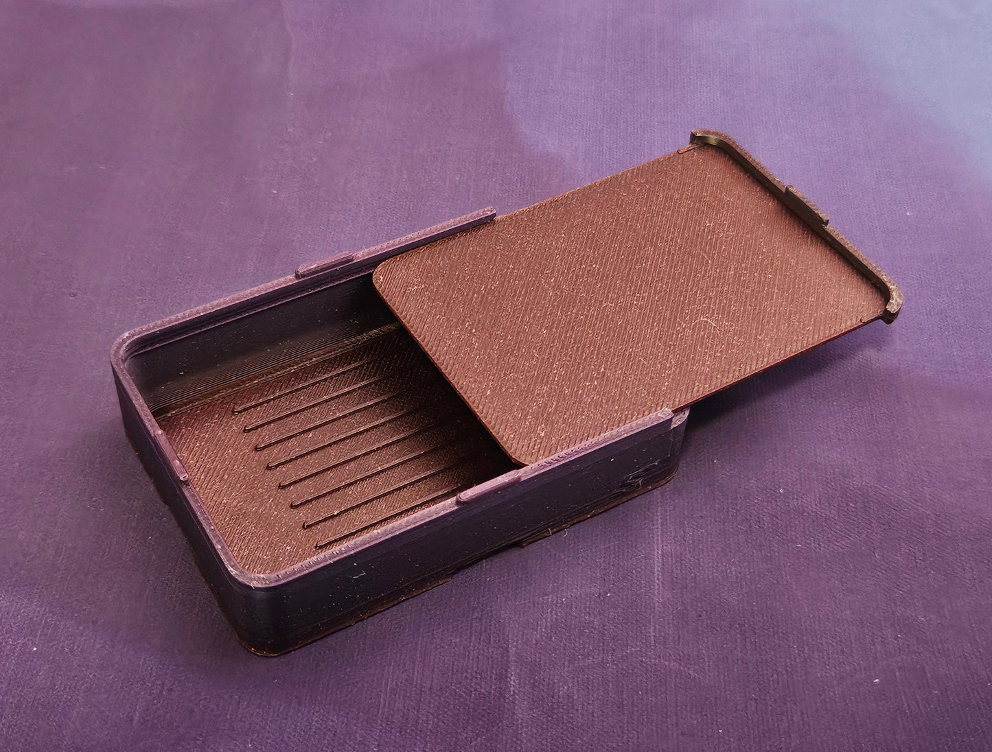 Small Diamond Painting Tray, Stacking 3D Printed Spout-less Tray with Sliding Lid, Standard Lines, Rhinestone Craft Organizer, STAR Series Cosmic Crafts
