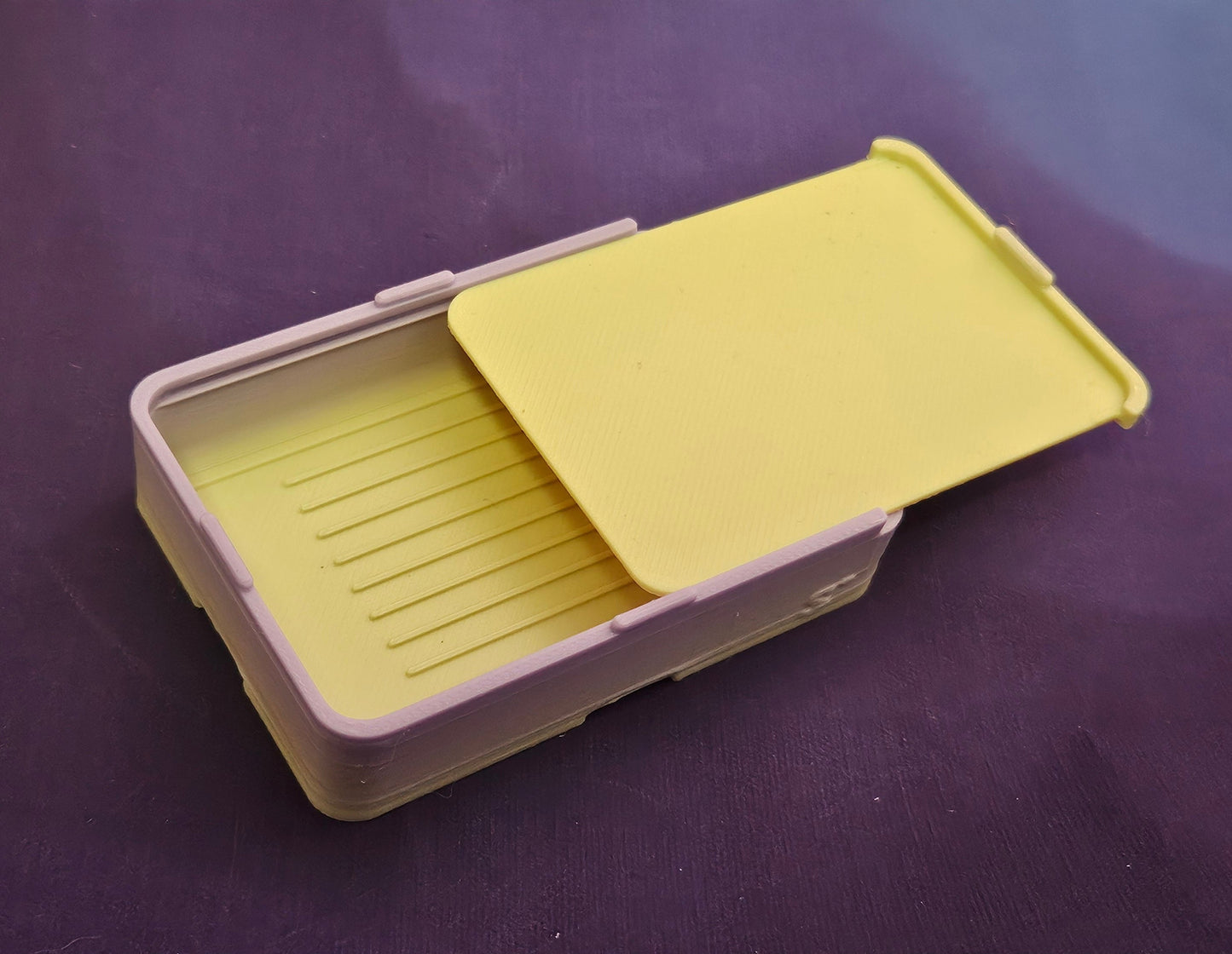 Small Diamond Painting Tray, Stacking 3D Printed Spout-less Tray with Sliding Lid, Standard Lines, Rhinestone Craft Organizer, STAR Series Cosmic Crafts