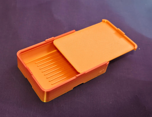 Small Diamond Painting Tray, Stacking 3D Printed Spout-less Tray with Sliding Lid, Standard Lines, Rhinestone Craft Organizer, STAR Series Cosmic Crafts