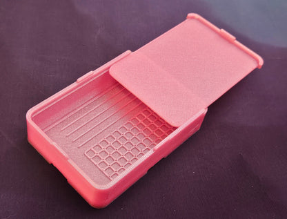 Small Diamond Painting Tray, Combo Spout-less Stacking 3D Printed Tray, Sliding Lid, Single Placer Grid + Standard Lines, STAR Series Cosmic Crafts