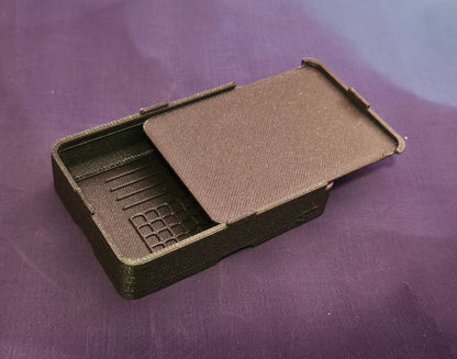 Small Diamond Painting Tray, Combo Spout-less Stacking 3D Printed Tray, Sliding Lid, Single Placer Grid + Standard Lines, STAR Series Cosmic Crafts
