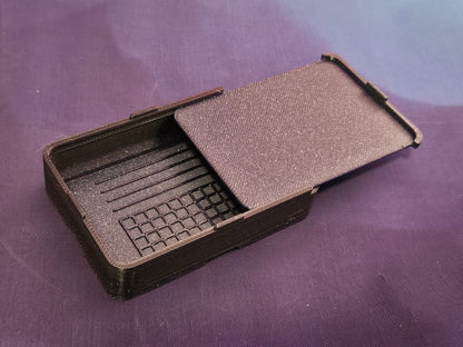 Small Diamond Painting Tray, Combo Spout-less Stacking 3D Printed Tray, Sliding Lid, Single Placer Grid + Standard Lines, STAR Series Cosmic Crafts