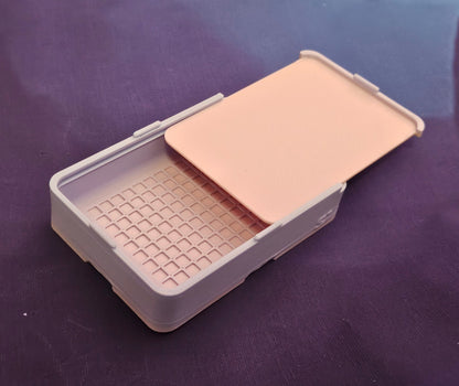 Small Single Placer Diamond Painting Tray, Spout-less 3D Printed Drill Tray with Sliding Lid, Rhinestone Craft Organizer, STAR Series Cosmic Crafts