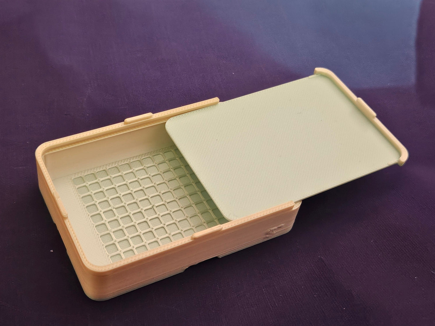 Small Single Placer Diamond Painting Tray, Spout-less 3D Printed Drill Tray with Sliding Lid, Rhinestone Craft Organizer, STAR Series Cosmic Crafts