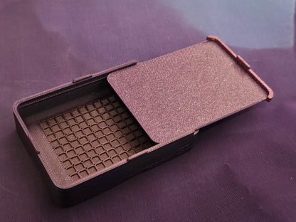 Small Single Placer Diamond Painting Tray, Spout-less 3D Printed Drill Tray with Sliding Lid, Rhinestone Craft Organizer, STAR Series Cosmic Crafts