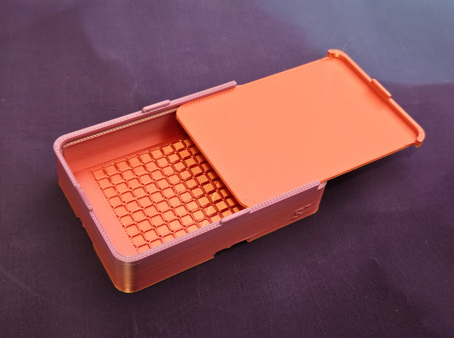 Small Single Placer Diamond Painting Tray, Spout-less 3D Printed Drill Tray with Sliding Lid, Rhinestone Craft Organizer, STAR Series Cosmic Crafts