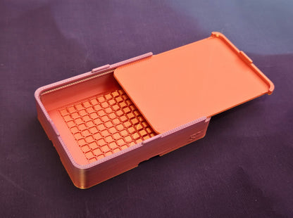 Small Single Placer Diamond Painting Tray, Spout-less 3D Printed Drill Tray with Sliding Lid, Rhinestone Craft Organizer, STAR Series Cosmic Crafts