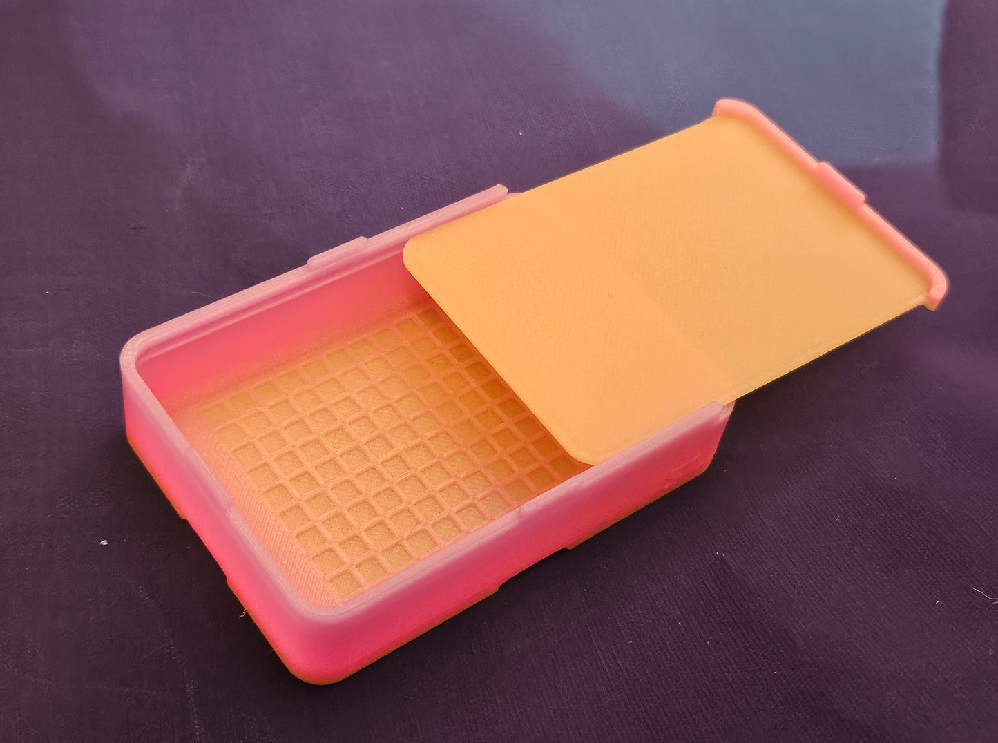 Small Single Placer Diamond Painting Tray, Spout-less 3D Printed Drill Tray with Sliding Lid, Rhinestone Craft Organizer, STAR Series Cosmic Crafts