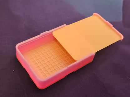 Small Single Placer Diamond Painting Tray, Spout-less 3D Printed Drill Tray with Sliding Lid, Rhinestone Craft Organizer, STAR Series Cosmic Crafts