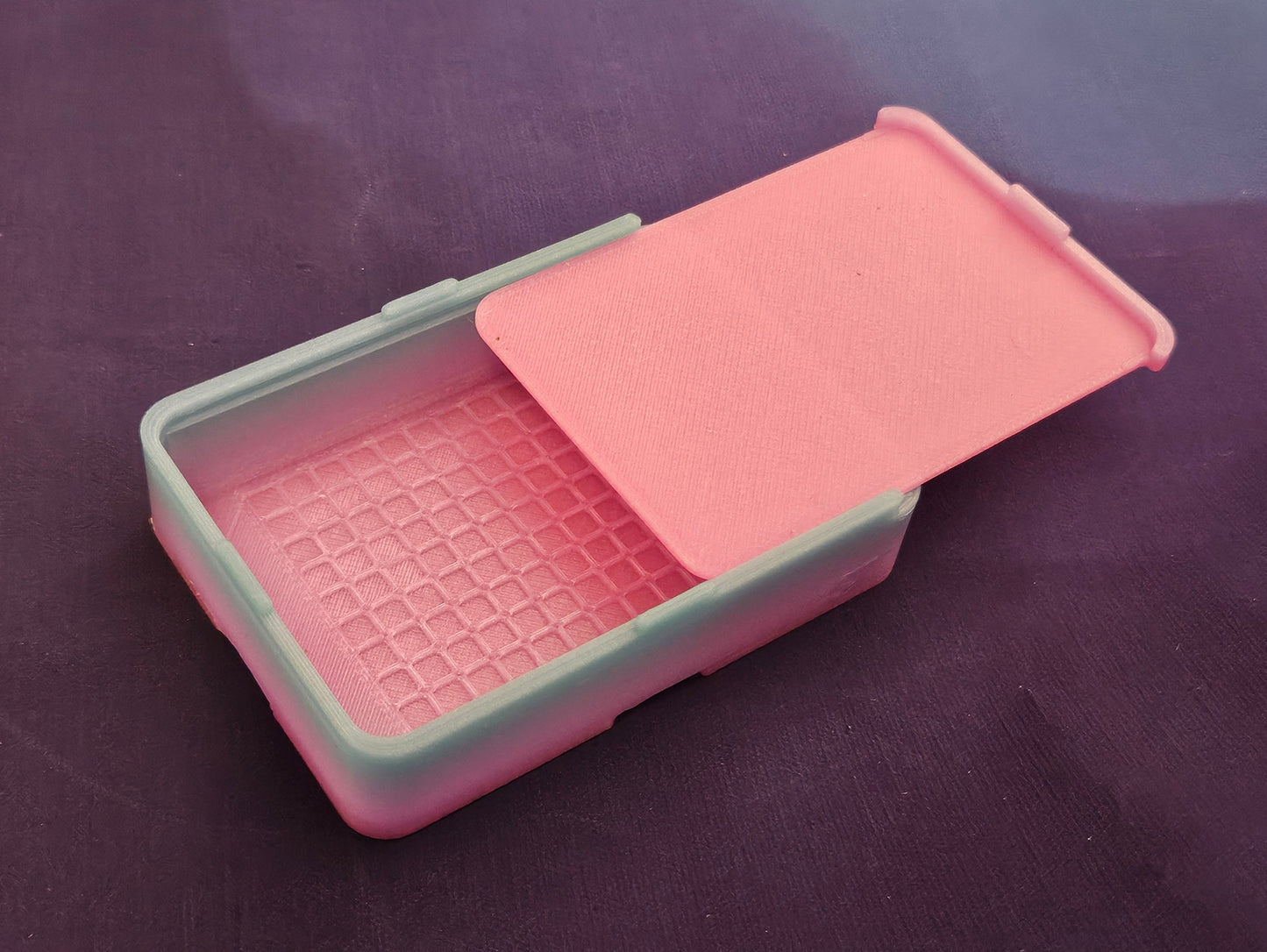 Small Single Placer Diamond Painting Tray, Spout-less 3D Printed Drill Tray with Sliding Lid, Rhinestone Craft Organizer, STAR Series Cosmic Crafts
