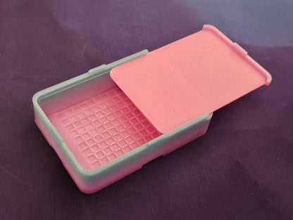 Small Single Placer Diamond Painting Tray, Spout-less 3D Printed Drill Tray with Sliding Lid, Rhinestone Craft Organizer, STAR Series Cosmic Crafts