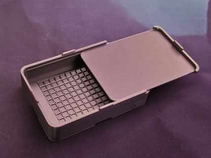 Small Single Placer Diamond Painting Tray, Spout-less 3D Printed Drill Tray with Sliding Lid, Rhinestone Craft Organizer, STAR Series Cosmic Crafts