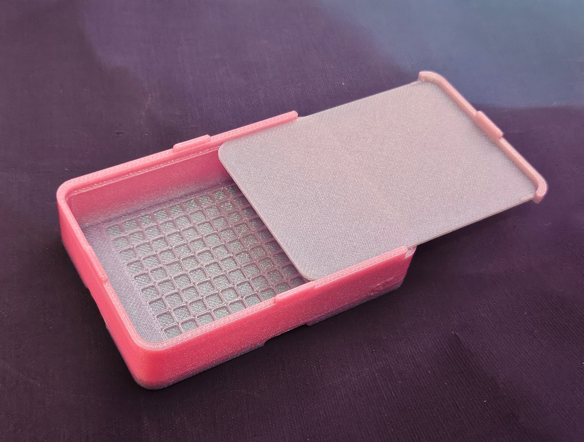 Small Single Placer Diamond Painting Tray, Spout-less 3D Printed Drill Tray with Sliding Lid, Rhinestone Craft Organizer, STAR Series Cosmic Crafts