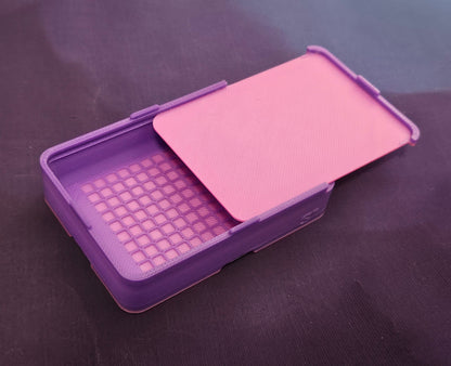 Small Single Placer Diamond Painting Tray, Spout-less 3D Printed Drill Tray with Sliding Lid, Rhinestone Craft Organizer, STAR Series Cosmic Crafts