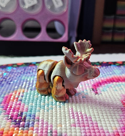Woodland Hatchling Pack, Mini Flexi Animals (Fox, Moose, Raccoon, Otter, Turkey, Wolf) Cosmic Crafts