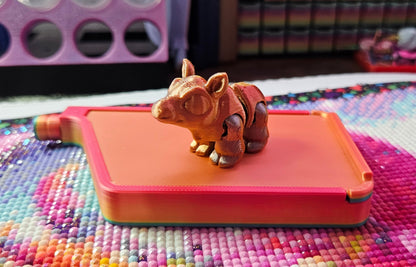 Woodland Hatchling Pack, Mini Flexi Animals (Fox, Moose, Raccoon, Otter, Turkey, Wolf) Cosmic Crafts