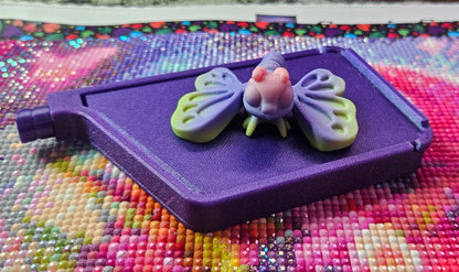 Bug Hatchling Pack, Mini Flexi Bugs (Bee, Butterfly, Dragonfly, Beetle, Caterpillar, Maple Moth) Cosmic Crafts