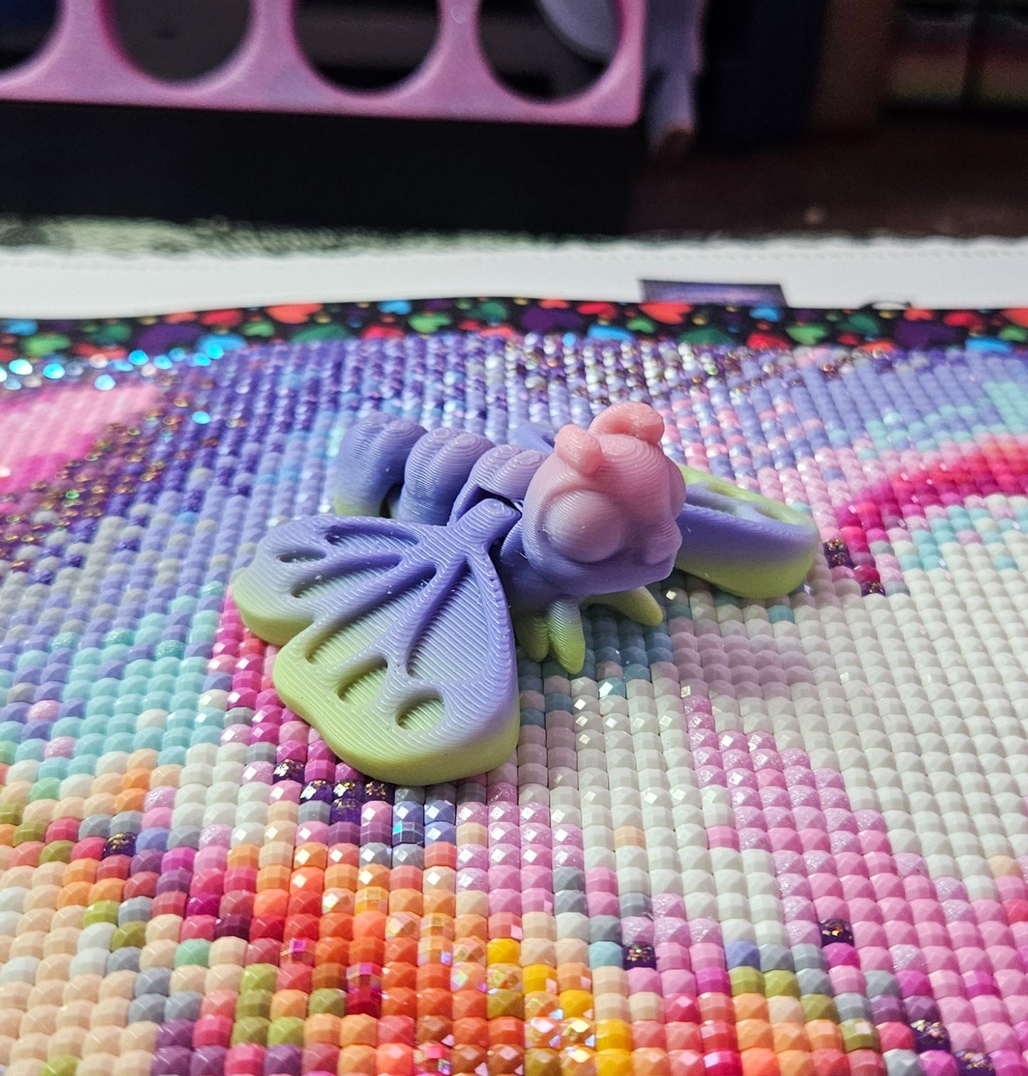 Bug Hatchling Pack, Mini Flexi Bugs (Bee, Butterfly, Dragonfly, Beetle, Caterpillar, Maple Moth) Cosmic Crafts