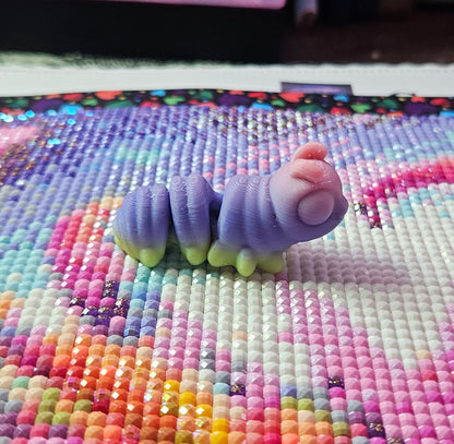 Bug Hatchling Pack, Mini Flexi Bugs (Bee, Butterfly, Dragonfly, Beetle, Caterpillar, Maple Moth) Cosmic Crafts