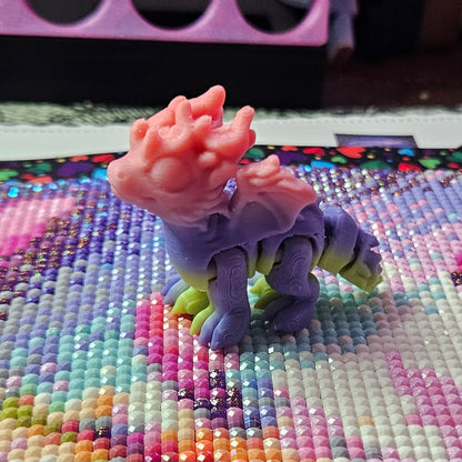 Elemental Dragon Hatchling Pack, Mini Flexi Dragons (Fire, Water, Leaf, Crystal, Feather, Classic Dragons) Cosmic Crafts
