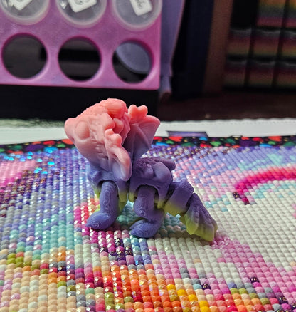 Elemental Dragon Hatchling Pack, Mini Flexi Dragons (Fire, Water, Leaf, Crystal, Feather, Classic Dragons) Cosmic Crafts