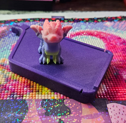 Elemental Dragon Hatchling Pack, Mini Flexi Dragons (Fire, Water, Leaf, Crystal, Feather, Classic Dragons) Cosmic Crafts