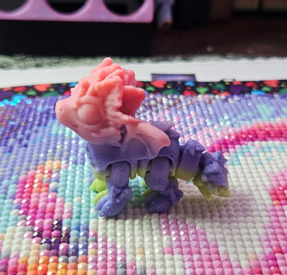 Elemental Dragon Hatchling Pack, Mini Flexi Dragons (Fire, Water, Leaf, Crystal, Feather, Classic Dragons) Cosmic Crafts