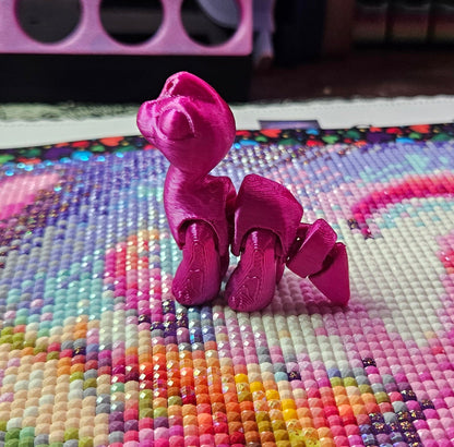 Dino Hatchling Pack, 3D Printed Mini Flexi Animals, 7 PLA Dinosaur Toys Cosmic Crafts
