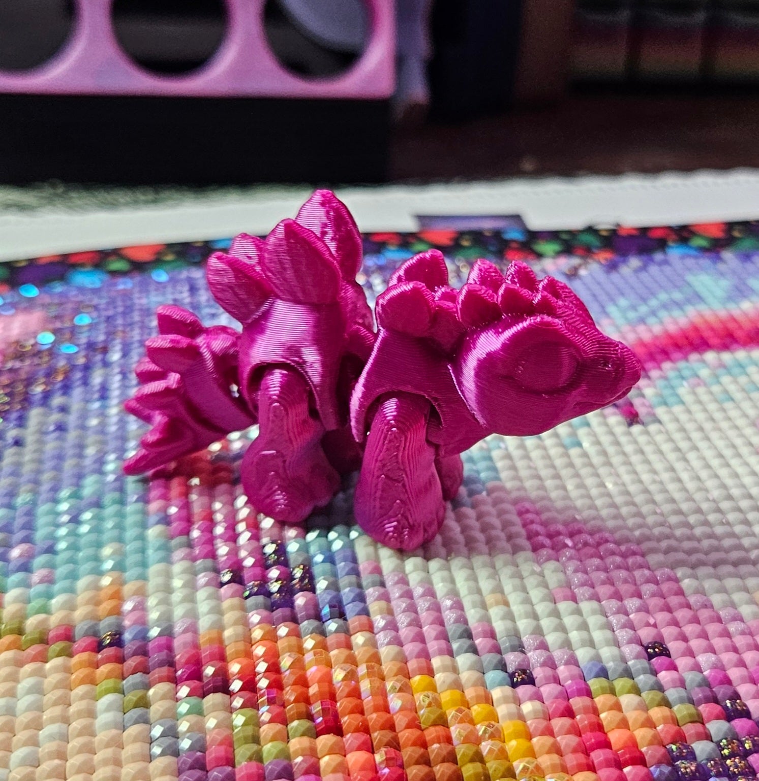 Dino Hatchling Pack, 3D Printed Mini Flexi Animals, 7 PLA Dinosaur Toys Cosmic Crafts