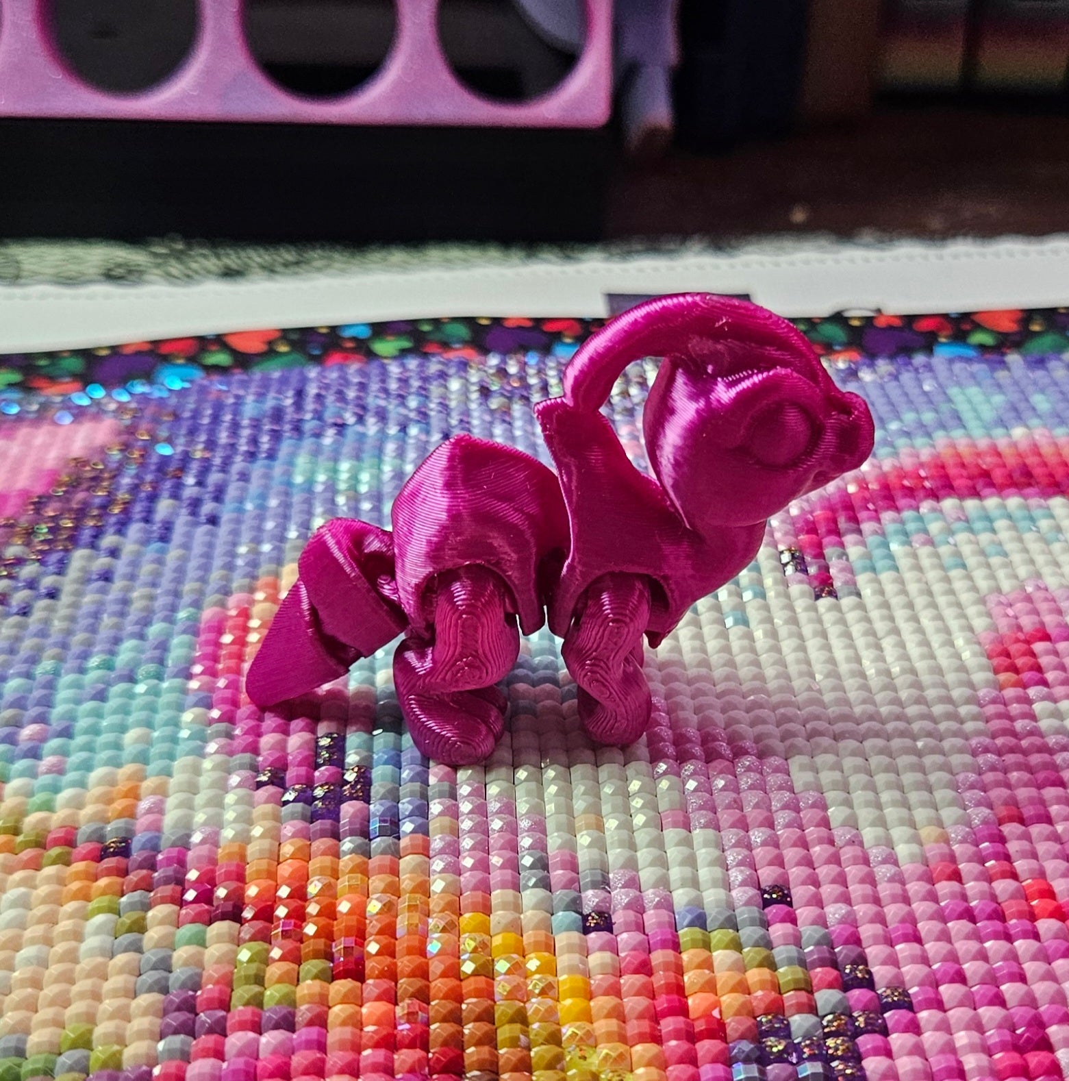 Dino Hatchling Pack, 3D Printed Mini Flexi Animals, 7 PLA Dinosaur Toys Cosmic Crafts