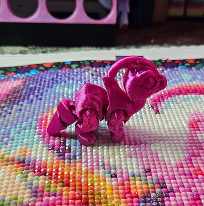 Dino Hatchling Pack, 3D Printed Mini Flexi Animals, 7 PLA Dinosaur Toys Cosmic Crafts