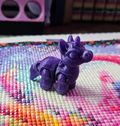 Mythical Hatchling Pack, Mini Flexi Creatures (Dragon, Unicorn, Hippogriff, Purrmaid, Loch Ness, Hippocampus) Cosmic Crafts