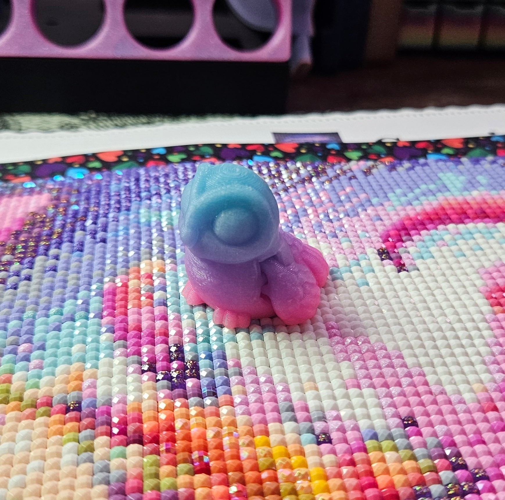 Spooky Hatchling Pack, 3D Printed Mini Flexi Animals (Ghost Bat Cat Crow Rat Owl) Cosmic Crafts