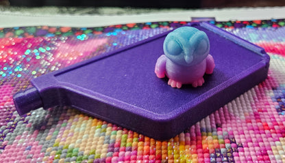 Spooky Hatchling Pack, 3D Printed Mini Flexi Animals (Ghost Bat Cat Crow Rat Owl) Cosmic Crafts