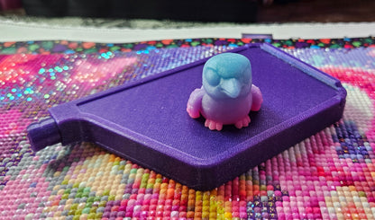 Spooky Hatchling Pack, 3D Printed Mini Flexi Animals (Ghost Bat Cat Crow Rat Owl) Cosmic Crafts